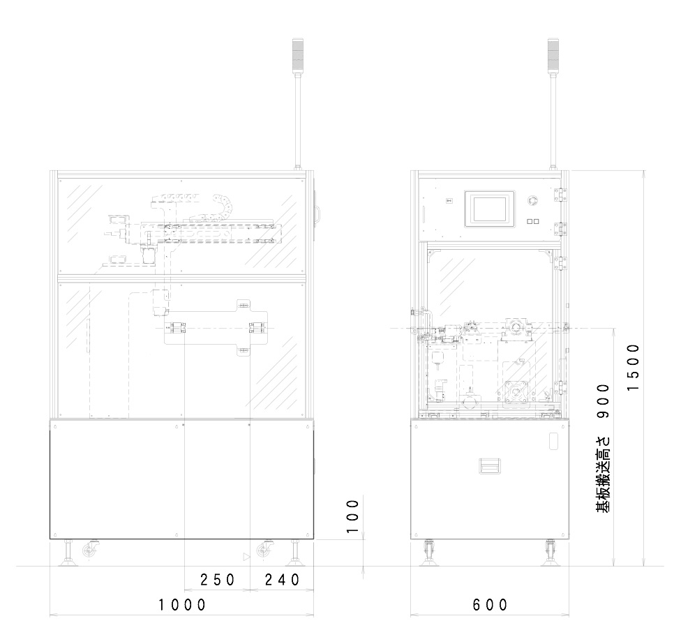 反転機能付きＸＹ読取装置